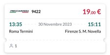 Biglietto treno Roma Termini -