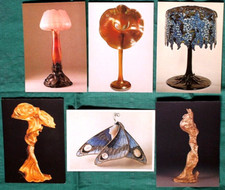 6 CARTOLINE SERIE  LAMPADE