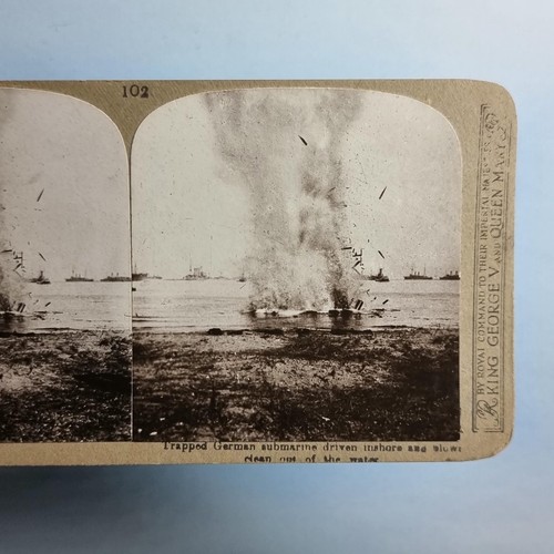 Ww1 military stereoview c1916 - ww1,