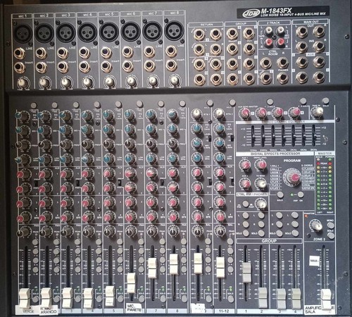 Mixer analogico jdm 1843 fx - mixer, m-1843-fx