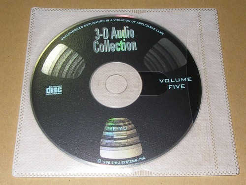 D audio collection - e-mu, 3-d