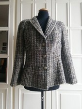 Giacca donna vintage Luisa Spagnoli bouclé lana mohair multicolor L, XL / 44, 46