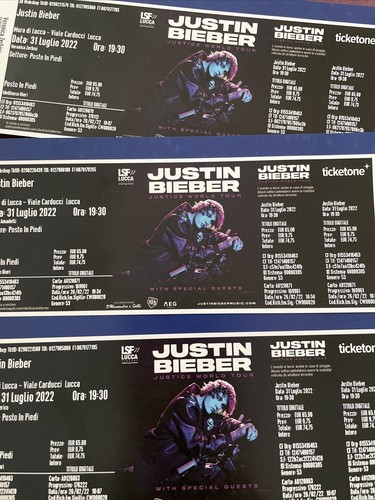 Justin bieber biglietto - justin,
