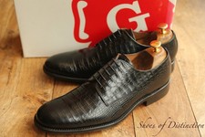 Grenson scarpe derby moc croc