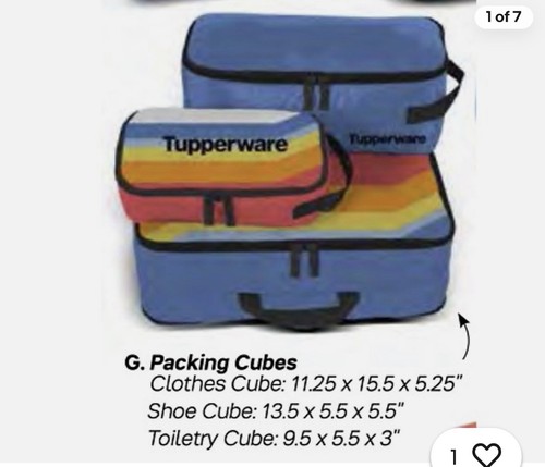 Tupperware packing cubes - tupperware,