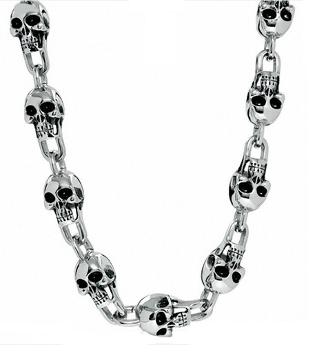 Collana biker uomo acciaio