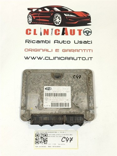 Centralina motore ecu per fiat - motore,