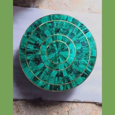 Tavolo pietra malachite fatto - pietra,