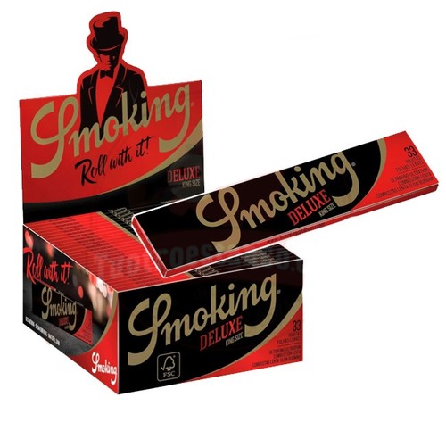Cartine smoking nere deluxe - smoking,
