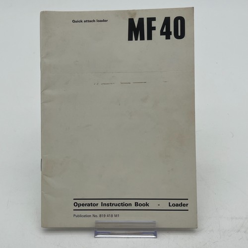 Libretto istruzioni operatore
