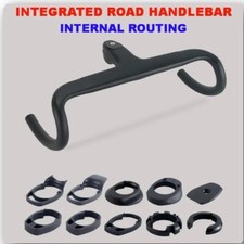 Cavo interno completo in fibra di carbonio manubrio bici da strada integrato con parte distanziale