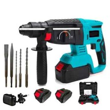 Trapano Tassellatore Martello Demolitore Percussione 2 Batterie 21Vf SDS PLUS