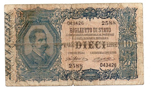 Biglietto stato dieci 10 - stato,