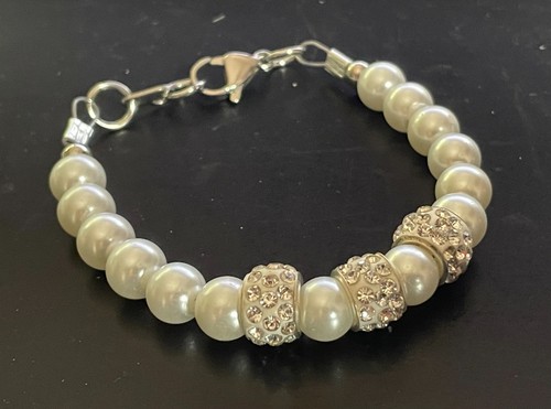 Bracciale perle bianca - , con