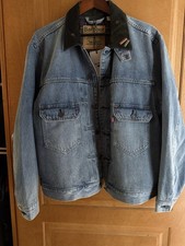 LEVI'S x Barbour Type II Denim Trucker Jacket Washed Indigo