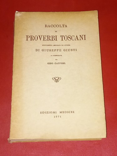 Raccolta proverbi toscani - raccolta,