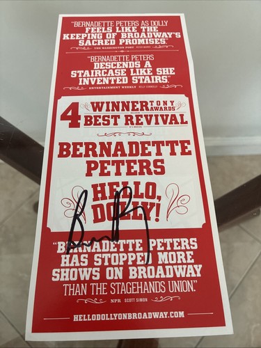 Bernadette peters hello - bernadette, "hello