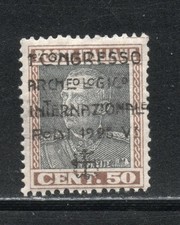 RRC 1928 Colonie Egeo Rodi 50c con soprastampa I convegno Archeologico MNH