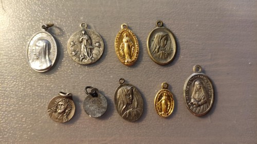 Arte sacra vecchie medagliette - arte,