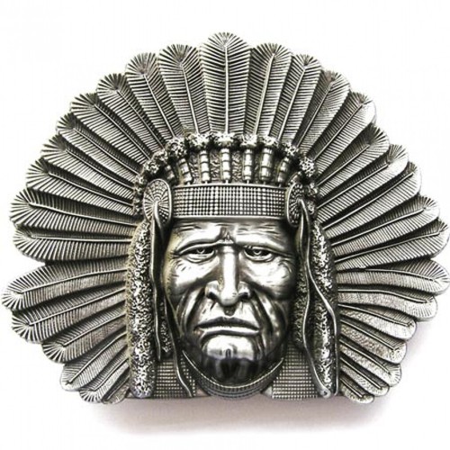 Fibbia indiani western capo - fibbia, western,