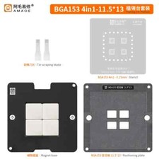 Amaoe BGA Reballing Stencil Template Station Kit per BGA153-11,5X13 Saldatore Stagno