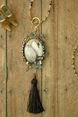 Collana cammeo oro nappa