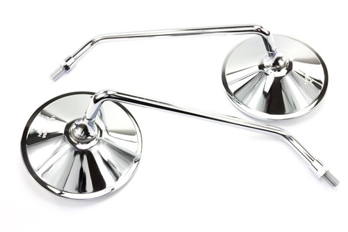 Coppia specchietti cromati
