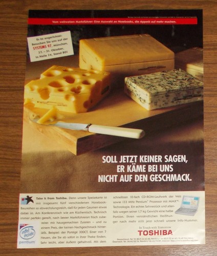 Rara pubblicità toshiba - rara,
