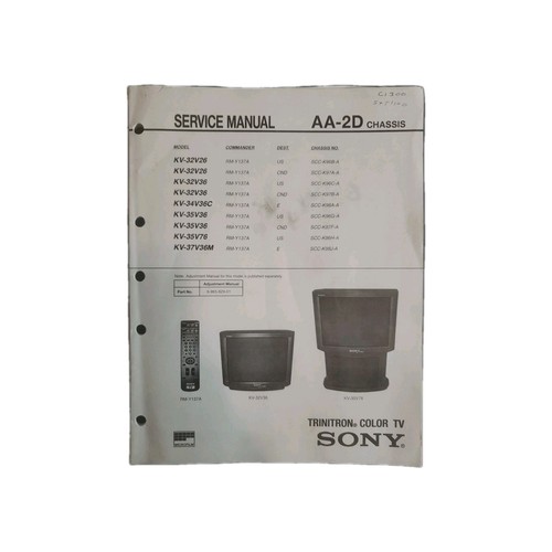 Sony chassis manuale di - manuale,
