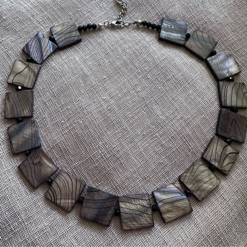 Collana geometrica vetro - geometrica, in