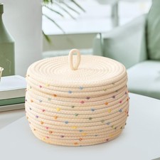 Cesto portaoggetti intrecciato