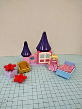 LEGO DUPLO Princess Sleeping Beauty Room Set Completo Coperta Letto Fata Pulita
