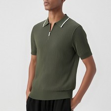 Polo uomo mezza zip maglia