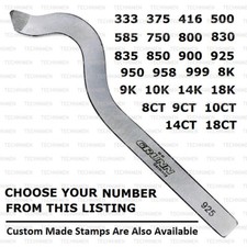 KARATSTEMPEL ORO ARGENTO PLAT CARATO TIMBRO ANELLO GIOIELLI PUNZONE UTENSILI