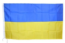 BANDIERA UCRAINA UKRAINIAN FLAG UKRAINE OEKRAÏN ПРАПОР УКРАЇНИ УКРАИНА cm 90x150