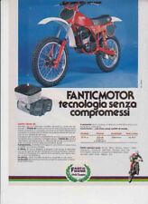 advertising MOTO FANTIC MOTOR 80 CROSS 1982 MOTOITALIANE MOTOCROSS EPOCA