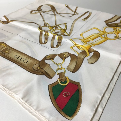 Sciarpa gucci seta bianca - gucci,