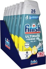 Finish Quantum + Igiene Detersivo Gel Lavastoviglie al Limone 182 Lavaggi