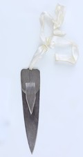 SEGNALIBRO/TAGLIACARTE ART DECO VINTAGE ARGENTO '800