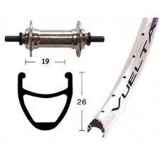 ruota anteriore completa 26 x