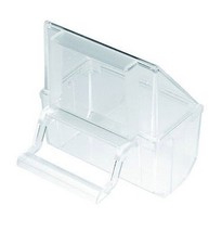 Set 2 Pz. Mangiatoia Per Gabbia Per Uccelli Cannarini In Plastica Razziera