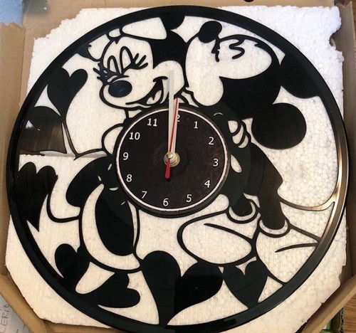 Orologio disco vinile topolino - orologio,