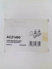 CRISTINA RUBINETTERIE COPPIA RUBINETTI SOTTOLAVABO ARGENTO AC21490 