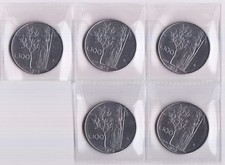ITALIA 5 PEZZI LIRE 100 1976