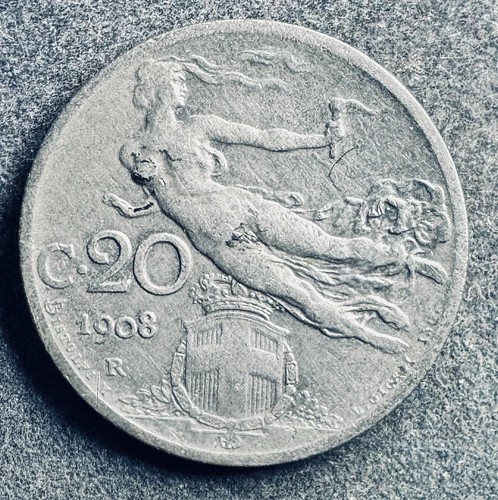 Centesimi 1908 italia - centesimi, r