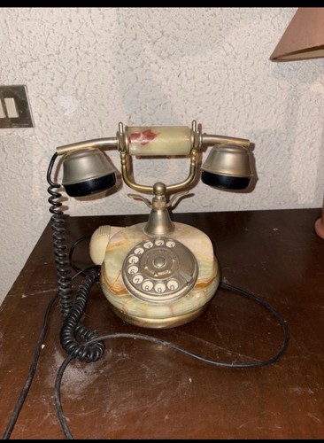 Telefono marmo vintage - telefono,