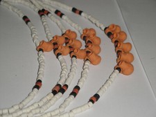 Collana vintage in ceramica anfore miniatura - Africa gioielli etnici e tribali