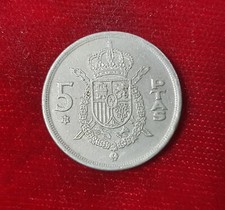 5 PTAS Pesetas Spain Spagna