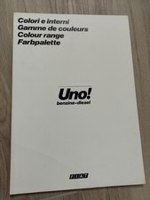 Fiat Uno 1983 Depliant Gamma