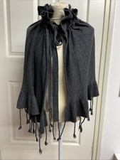 Mantella In Lana Grigia Con